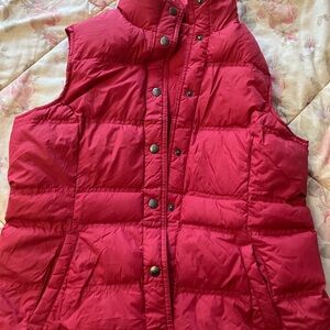 Lands End 80% down 20% feathers womens puffer vest Small